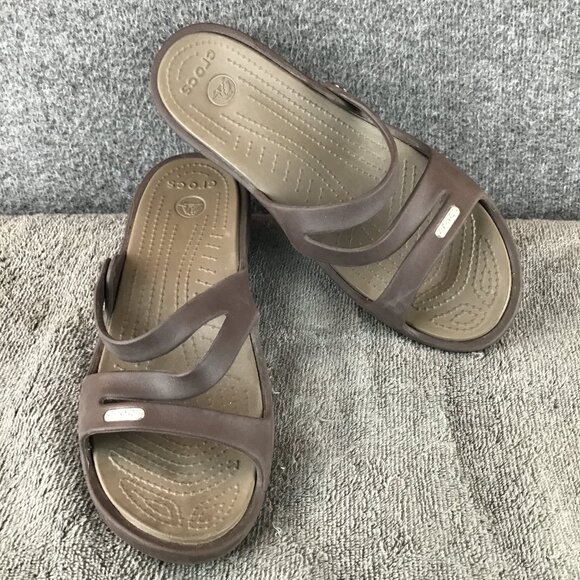CROCS Shoes - Crocs Patricia II Sandals Brown Platform Size 9